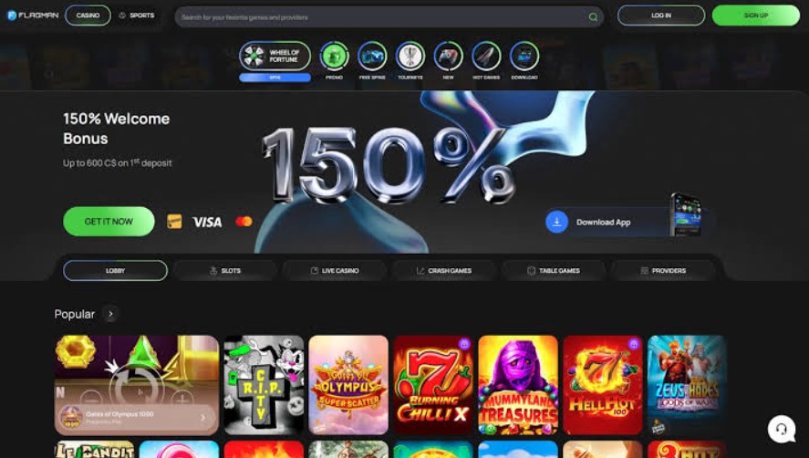 Spotted and dated — Flagman Casino: prospecting package and code